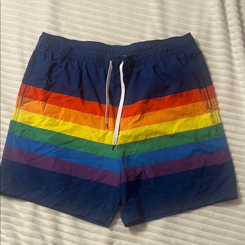 Sonoma Multicolor Striped Men's Swim Trunks